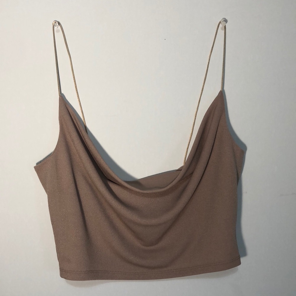 Beige Crop Top